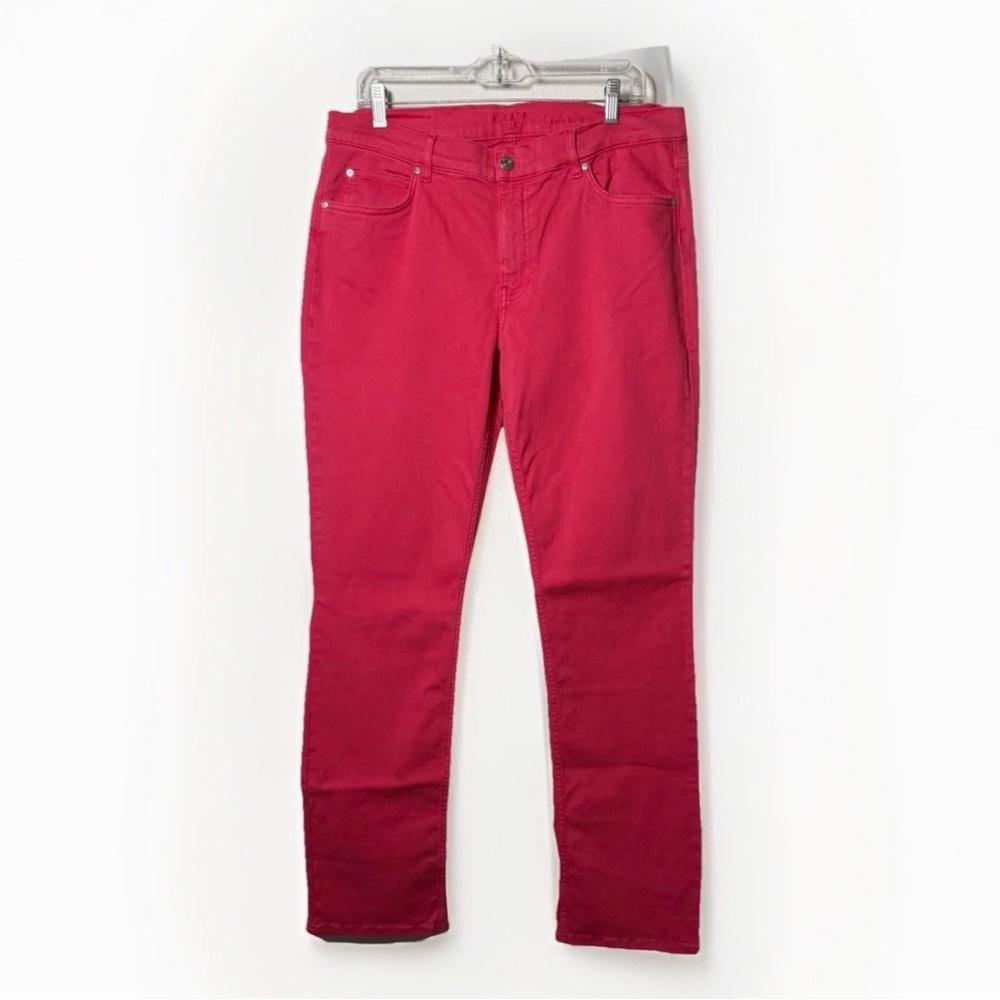 Escada Sports Jeans Pants Coral Red Sz 14US 44EU Straight Leg